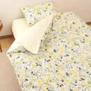 [大津コーポレーション]アンナエミリア 掛けカバー・ピローケースセット　イエロー