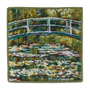 [フェイラー]「睡蓮の池に架かる橋」 ウォッシュ　ダークグリーン/緑