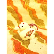 [鳩居堂]№43錦彩招福寿々（土鈴）　