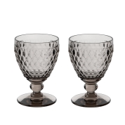 [ビレロイ&ボッホ]ボストン ワイングラス スモーク ペア 315821　スモーク