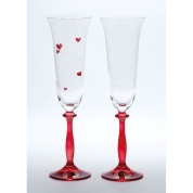 [エルベクリスタル]ラブ･ポーション ペアシャンパングラス　