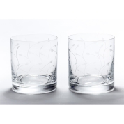 [エルベクリスタル]リーフ ペアオールドファッション　