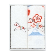 [ホットマン]午R80121(プリント・刺繍2P)　