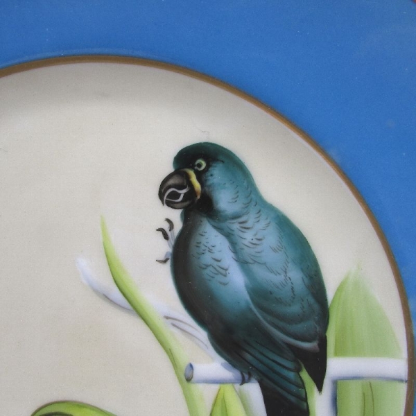 鳥 オールドノリタケ CM312 オールドノリタケ 鳥 花瓶 ラスター彩