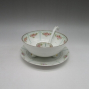 [オールドノリタケ]小花文マヨネーズセット U3224