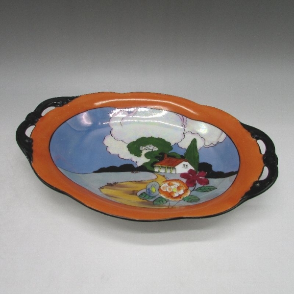 オールドノリタケ 風景 絵 アクセサリー 置き