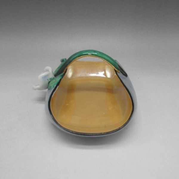 オールドノリタケ]アールデコ花付バスケットボウル U3913 - 京王ネット