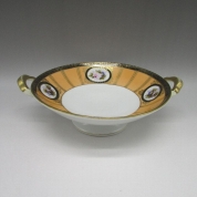 [オールドノリタケ]アールデコ草花文コンポート U3940