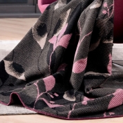 [ベッテンスタジオ]綿混毛布「Dark Vine」ブラック