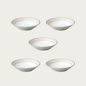 【SALE】[ノリタケ]ベージュ唐草　14cmボウル5枚セット　