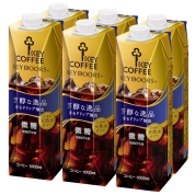【食料品生活応援フェア】[キーコーヒー]KEY DOORS+ リキッドコーヒー微糖　1ケース（6本入り）