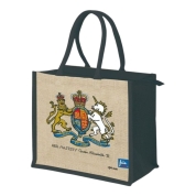 【英国展】[JuliaGASH]Royal Coat Of Arms エリザベス2世 メモリアルジュートバック（大）