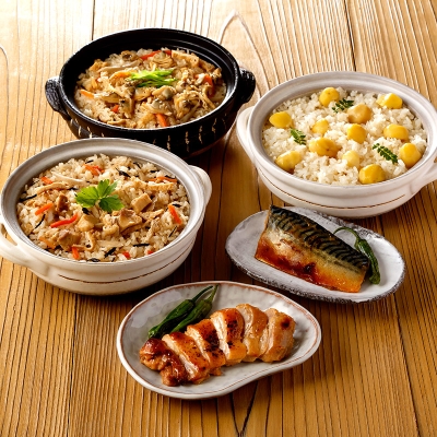 【産直】日本料理 鈴なり 炊き込みご飯の素・惣菜セット