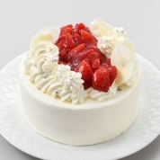 【産直】ホテルニドム　冷凍苺のデコレーションケーキ(15cm)