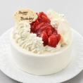 【産直】ホテルニドム冷凍苺のデコレーションケーキ(15cm)　Happy　Birthday