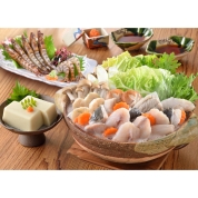 ［産直］関とら本店　ふくちり鍋と車海老刺身の福満喫セット　TCE-100F2Z