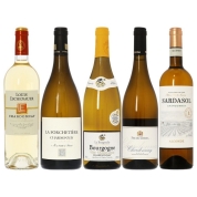 【産直】ブルゴーニュ入り、ヨーロッパ産のシャルドネ飲み比べ5本セット