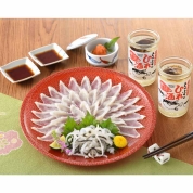 【産直】関とら本店　天然ふく刺身レンジで簡単ヒレ酒付きセット