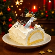 【産直】白金ブッシュドノエル（プレーン）ハーフ