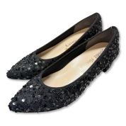 [カルテットハーモニー] ポインテッドトゥプレーンパンプス1096　BL