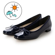 [jupery ジュペリー]《つま先 楽パンプス》レインスクエアトゥローヒールパンプス neo (No.1222) ネイビーエナメル(NVE)　