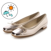 [jupery ジュペリー]《つま先 楽パンプス》レインスクエアトゥローヒールパンプス neo (No.1222) プラチナ(PT)　