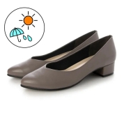 [jupery ジュペリー]レインVカット3cmヒールパンプスneo (No.482) チャコール(CHA)　