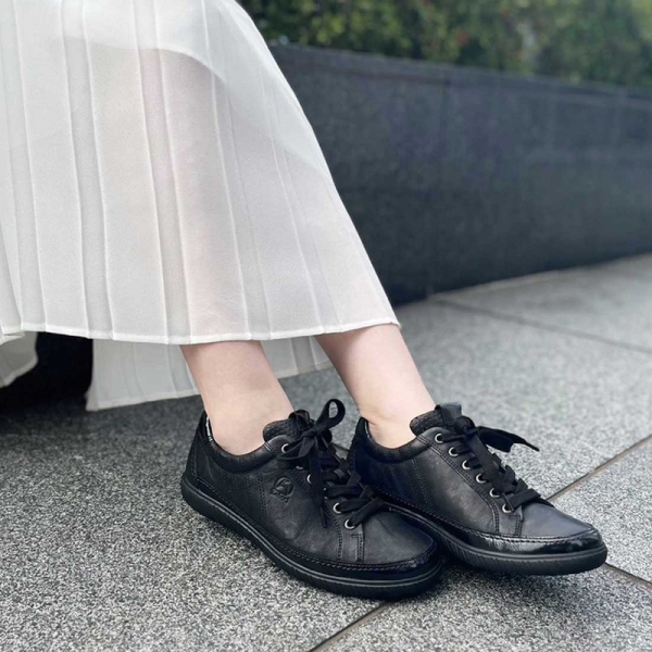 ガボール]レザースニーカー(26458-67BL/E)ブラック - 京王ネット