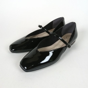 [ドミニクバー]＜晴雨兼用＞メリージェーンパンプス 　ブラックエナメル(BLE)