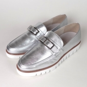[ドミニクバー]スニーカーソール バックルローファー　シルバー(SV)