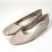 [ドミニクバー]アシメカットパンプス No.9110　ベージュ (BG)