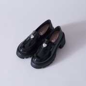  ［平松可奈子さんデザイン］ハートチャームローファー　BLE