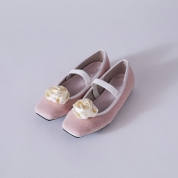  ［平松可奈子さんデザイン］ローズフラットシューズ　PK