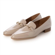 [EVOL]【軽量・晴雨兼用】晴雨兼用ソフトビットローファー IY5612　ベージュエナメル(BGE)