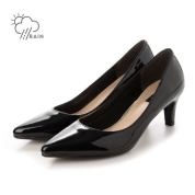[EVOL]晴雨兼用  ポインテッドパンプス IR9594　ブラックエナメル(BLE)