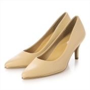 [EVOL]晴雨兼用ポインテッド7cmヒールパンプス IU9988　ダークベージュ(DBG)