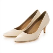 [EVOL]晴雨兼用ポインテッド7cmヒールパンプス IU9988　アイボリー(IV)