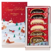 【クリスマススイーツ＆グルメ】[ロクメイカン]ショコララングクリスマス　６入