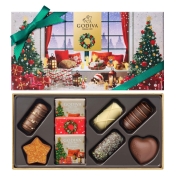 【新宿店お渡し】【クリスマススイーツ＆グルメ】［ゴディバ］ゴディバ ブッシュ ド ノエル アソートメント 9粒入