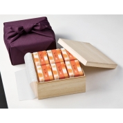 【新宿店お渡し】【冬スイーツ】［宗家　源　吉兆庵］粋甘粛　12個入　（木箱入　風呂敷付）