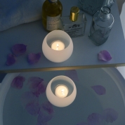 おふろに浮かぶフローティングキャンドル